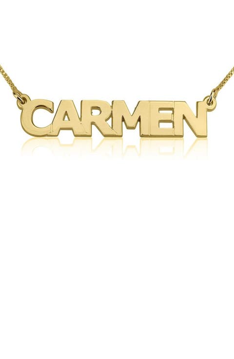 Personalized Nameplate Pendant Necklace