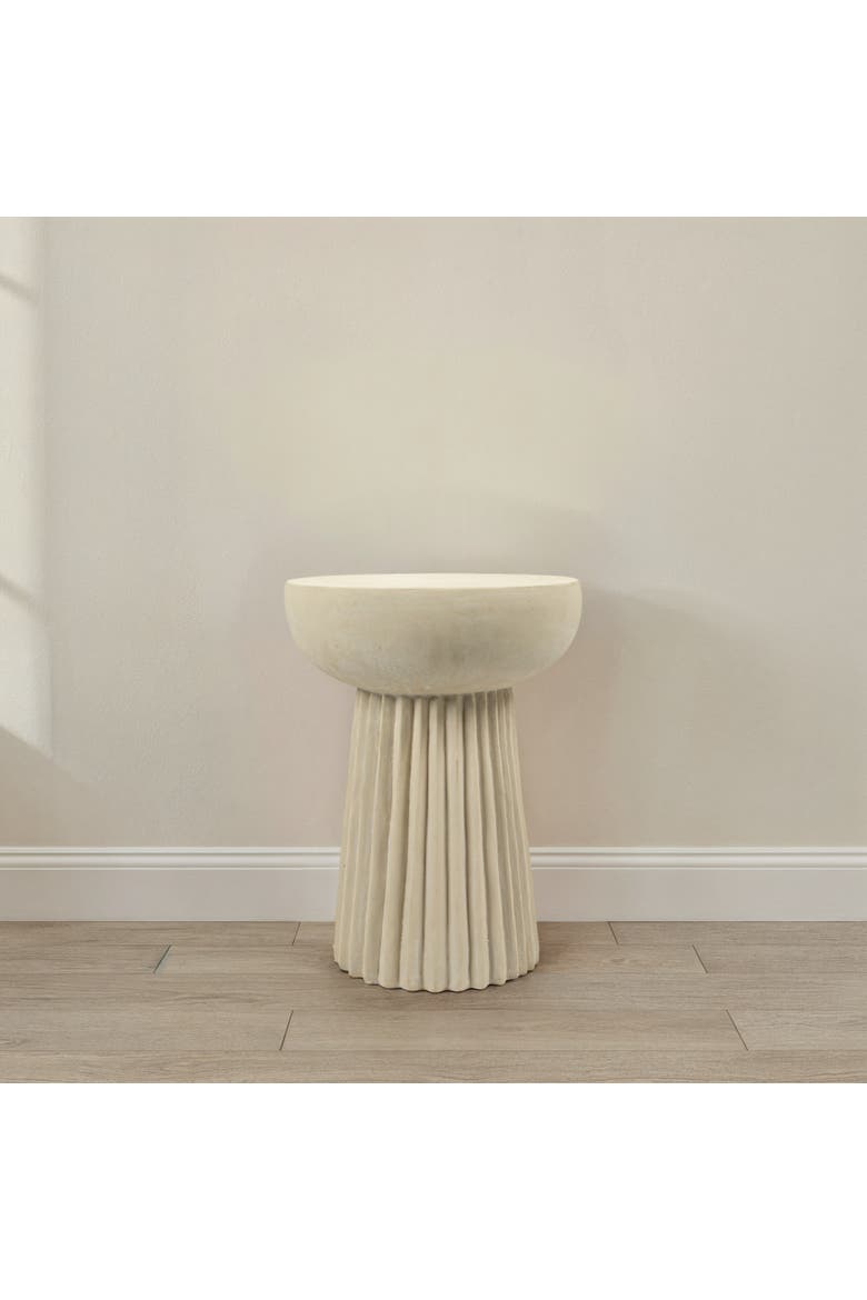 Indoor Outdoor Side Table, Alternate, color, Ivory