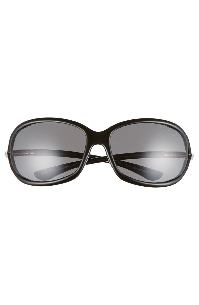 TOM FORD Jennifer 61mm Polarized Open Temple Sunglasses, Alternate, color,