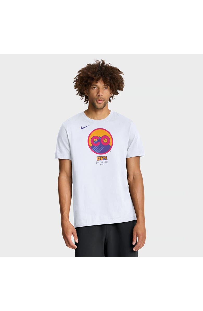 Nike Men's Nike White Colorado Rockies City Connect Large Logo T-Shirt, Main, color, White