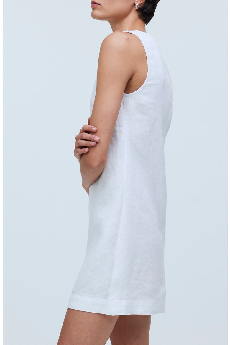 Ariana V-Neck Minidress, Alternate, color, EYELET WHITE