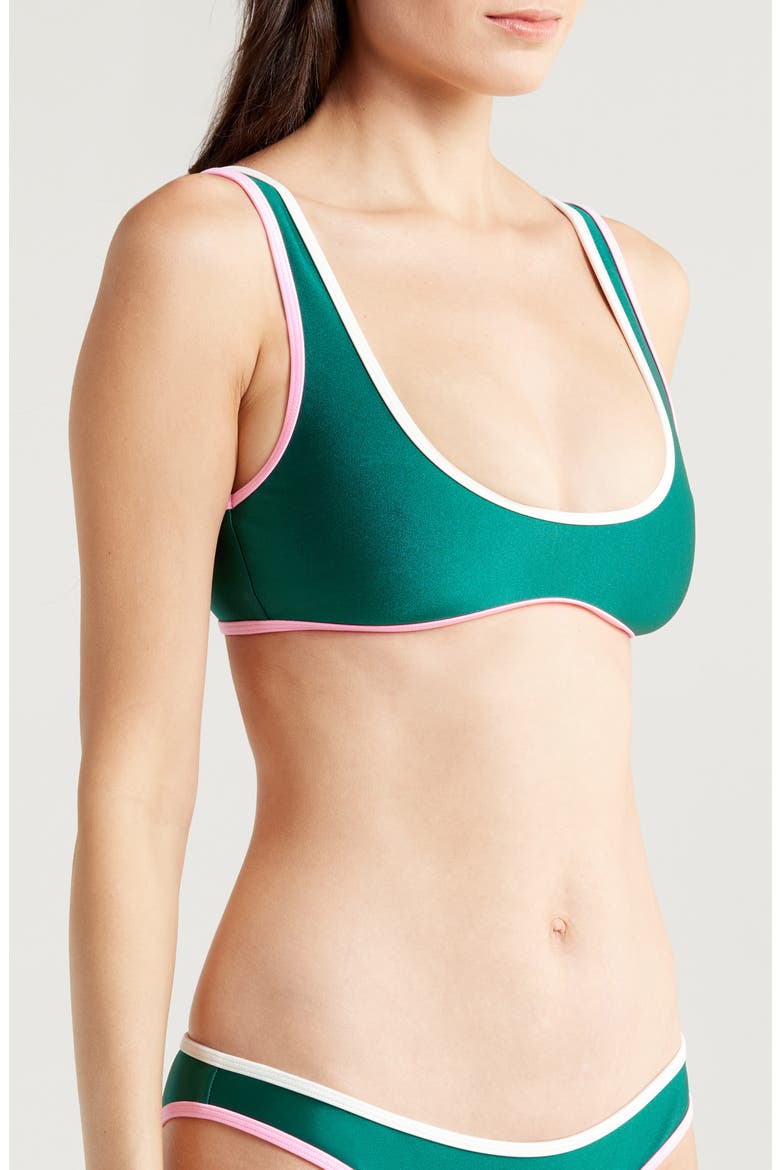 Bind Slim Scoop Bikini Top, Alternate, color, SIREN SONG