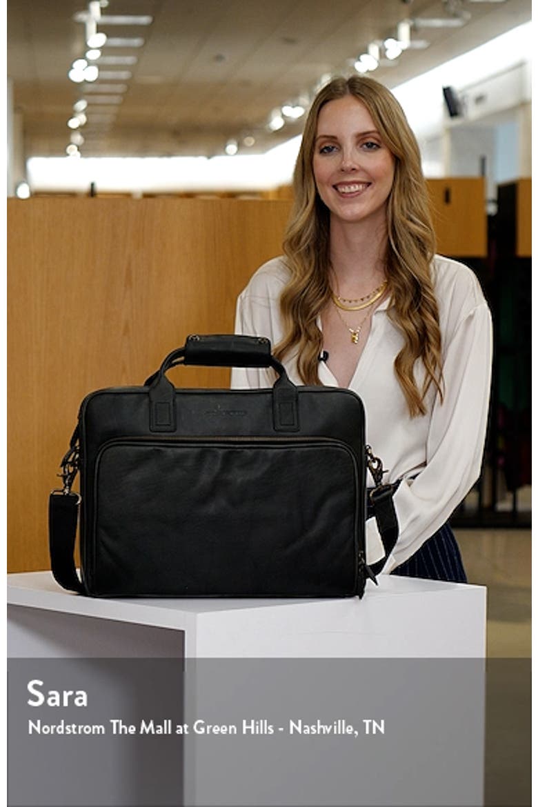 Rhodes Leather Briefcase video