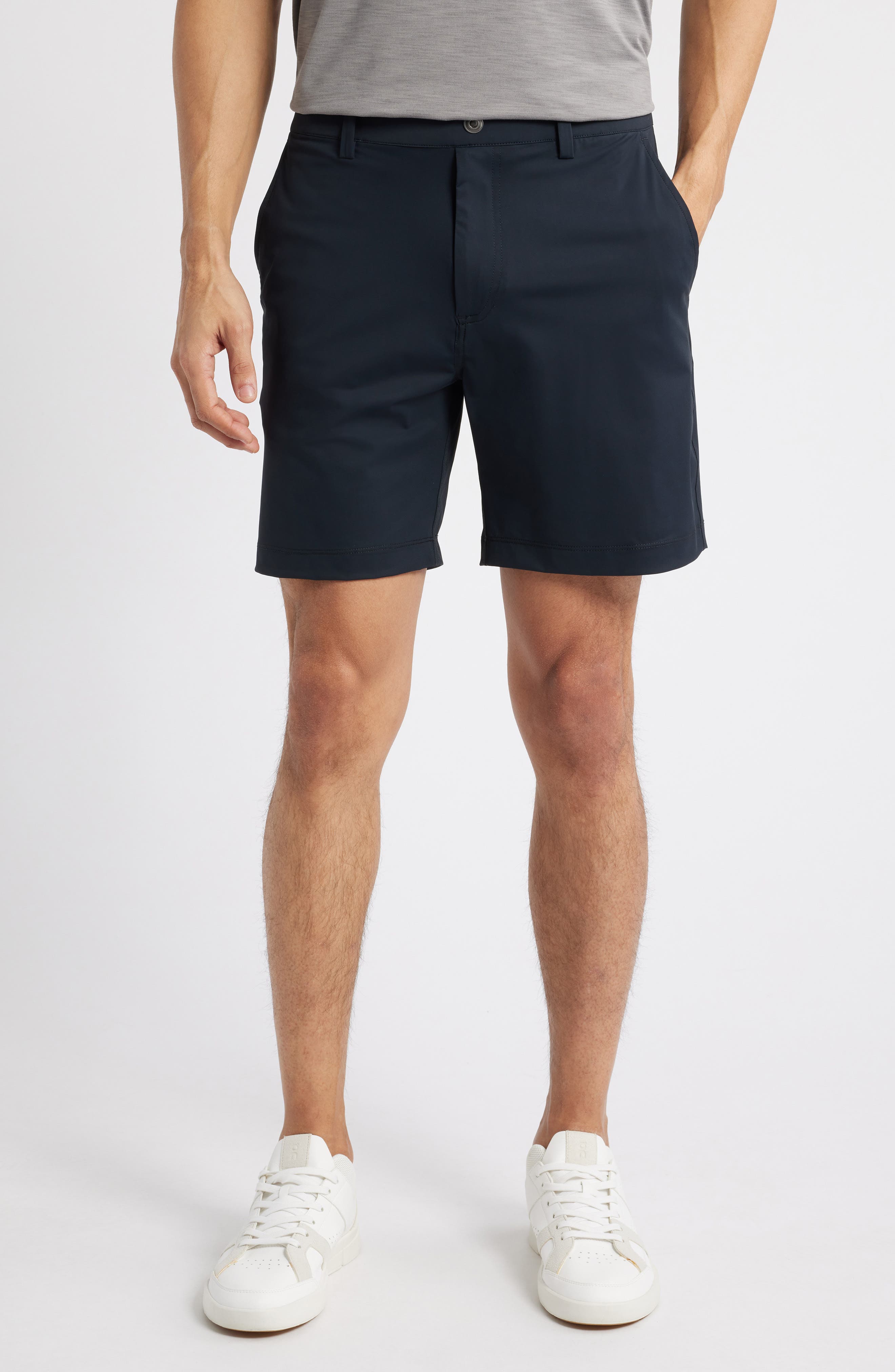 Swannies Bunker 7-Inch Flat Front Stretch Golf Shorts