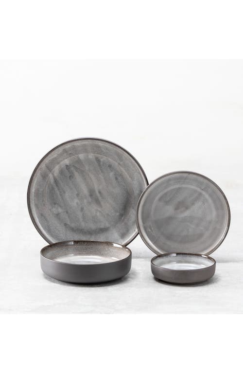 Fortessa Northern Lights 16-piece Dinnerware Place Setting In Gray