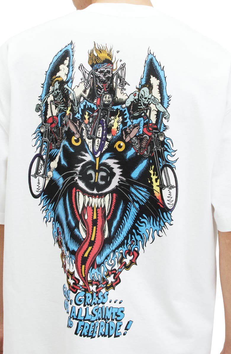 AllSaints Howlrider Cotton Graphic T-Shirt, Alternate, color,