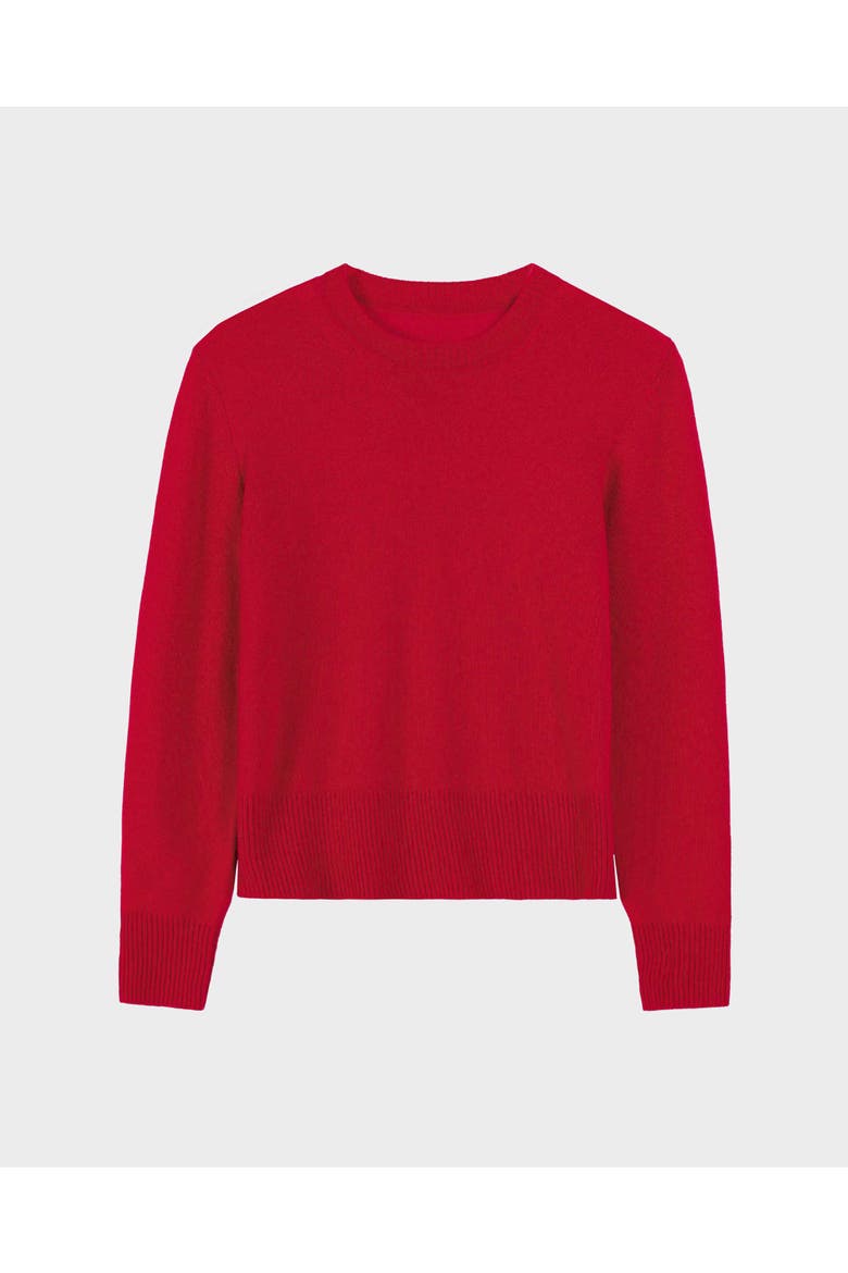 Cashmere Merino Blend Sweater, Alternate, color, Tango Red