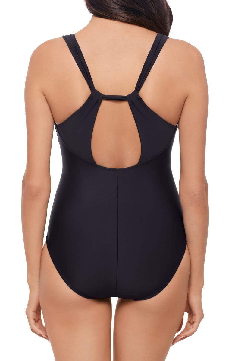 Magicsuit<sup>®</sup> Dakota Cutout One-Piece Swimsuit, Alternate, color, Black