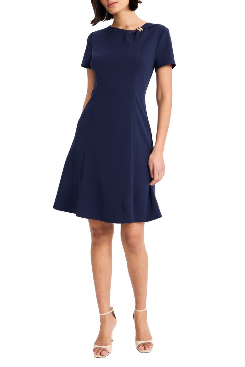 short fit and flare dress Nox Anabel E101 Glamorous Fit and Flare Short Dress Black / 2