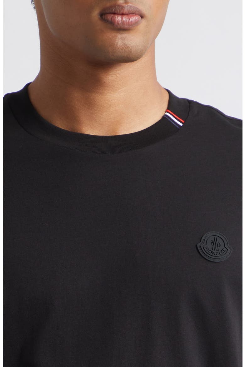 Logo Patch T-Shirt, Alternate, color, BLACK