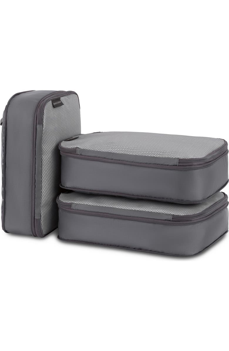 SWISSGEAR Set of 3 Packing Cubes, Main, color, Grey