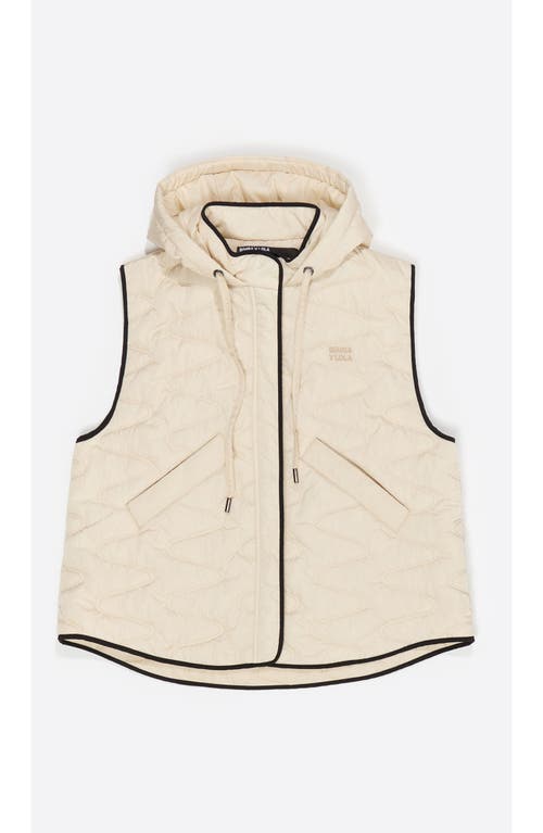Bimba Y Lola Padded Vest Hood In White