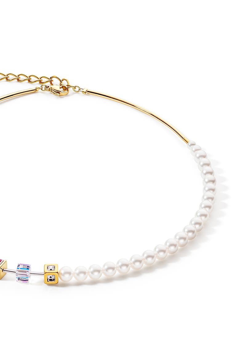 Geocube Precious Fusion Pearls Necklace, Alternate, color, Multicolor