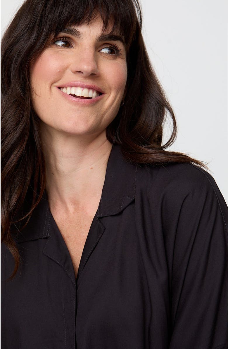 Turtledove London Organic Cotton Iris Jumpsuit, Alternate, color, Black