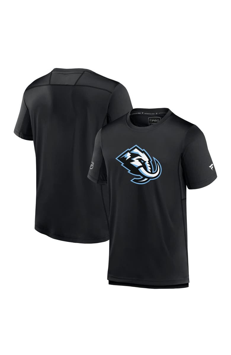 FANATICS Men's Fanatics  Black Utah Mammoth Authentic Pro Rink T-Shirt, Main, color, 