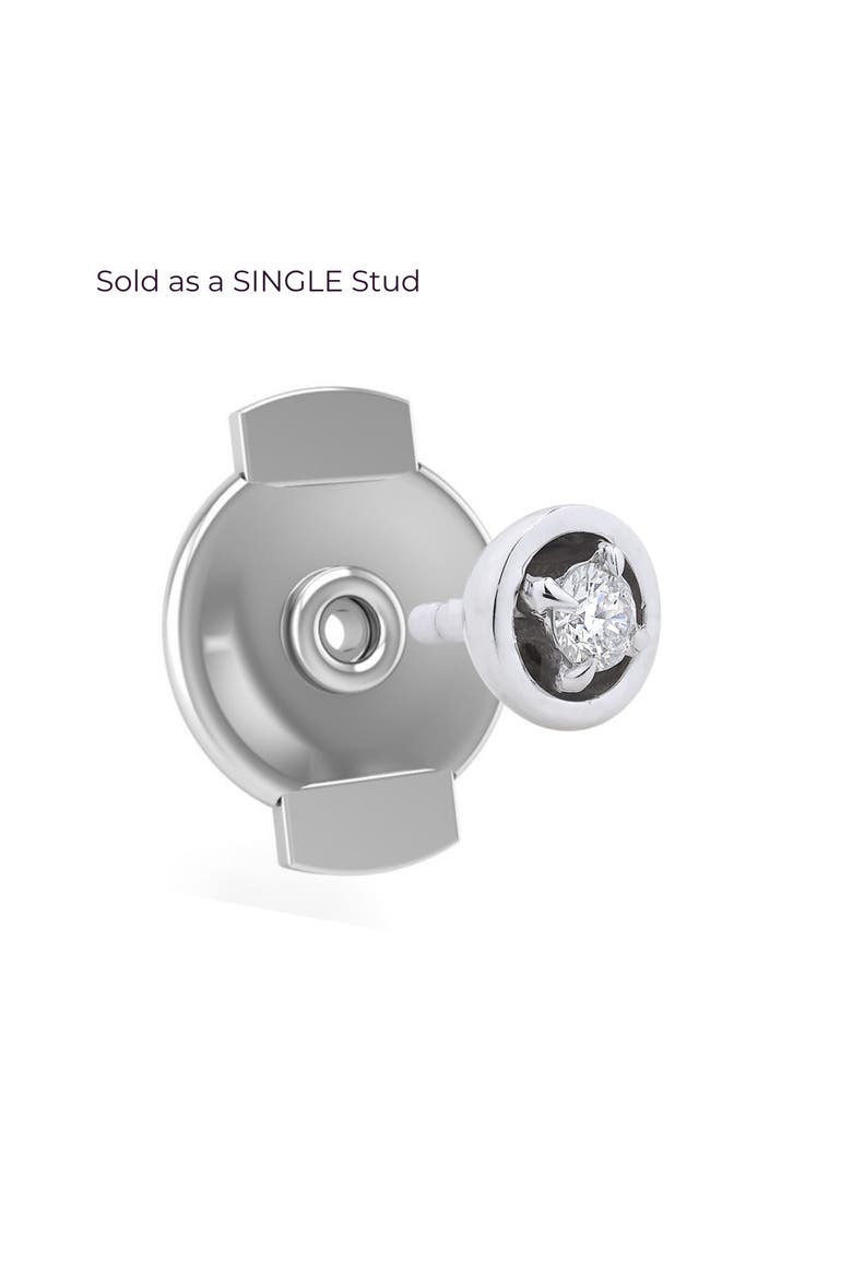 Center-of-Attention Back-Off Stud, Main, color, Silver