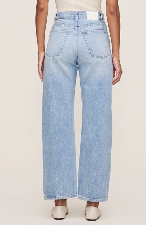 Dl1961 Karmine Rigid High Rise Straight Leg Jeans In Vintage Light In Blue