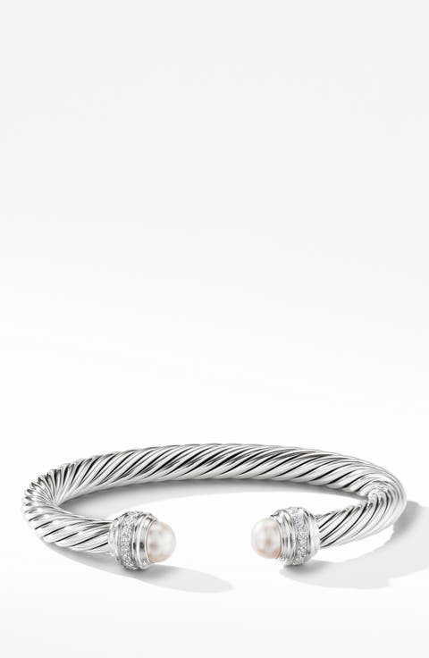 Cable Classics Bracelet with Semiprecious Stones & Diamonds, 7mm