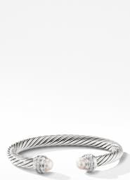 David Yurman Cable Classics Bracelet with Semiprecious Stones & Diamonds, 7mm