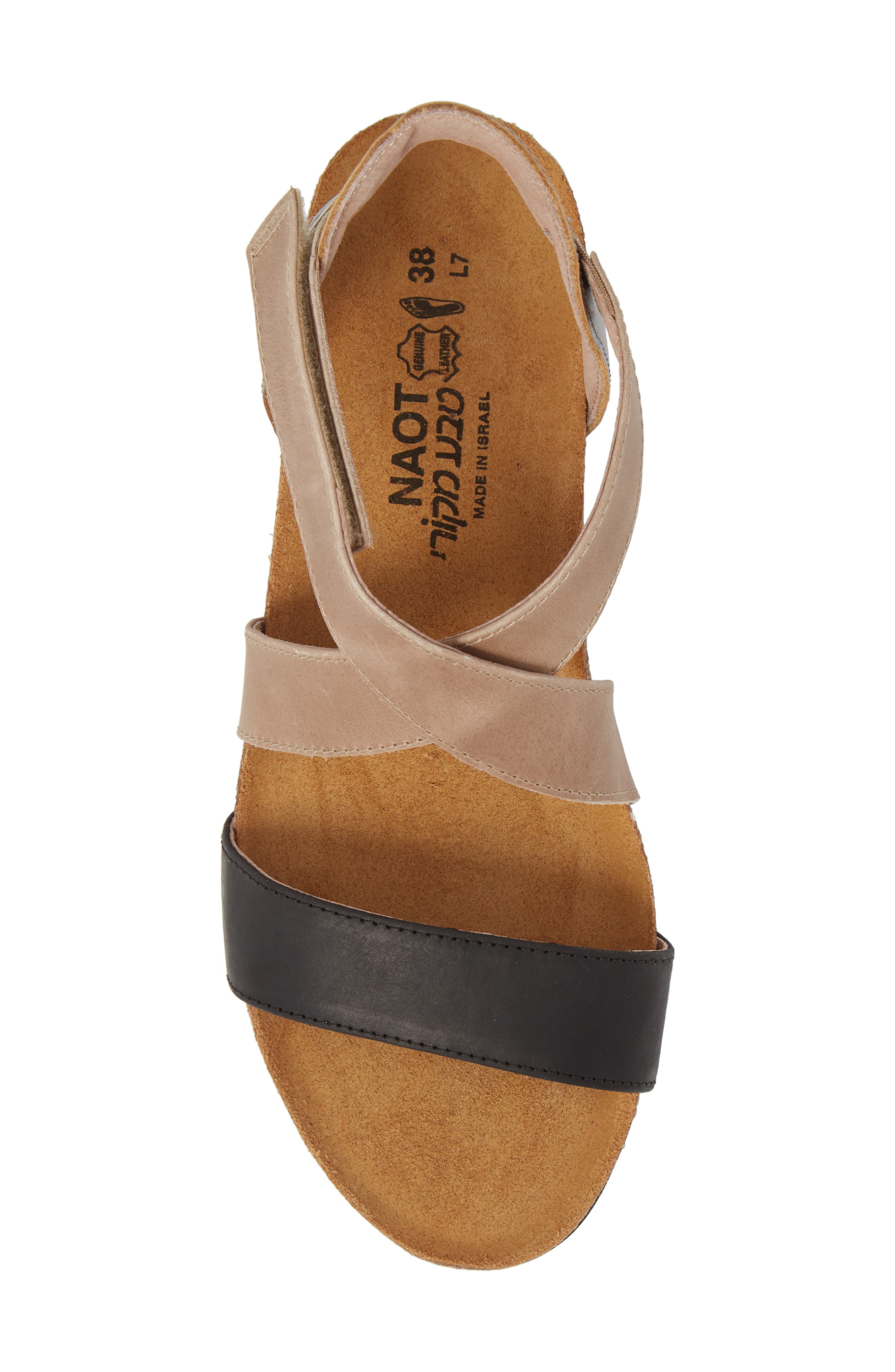 Naot Vixen Wedge Sandal, Alternate, color, 