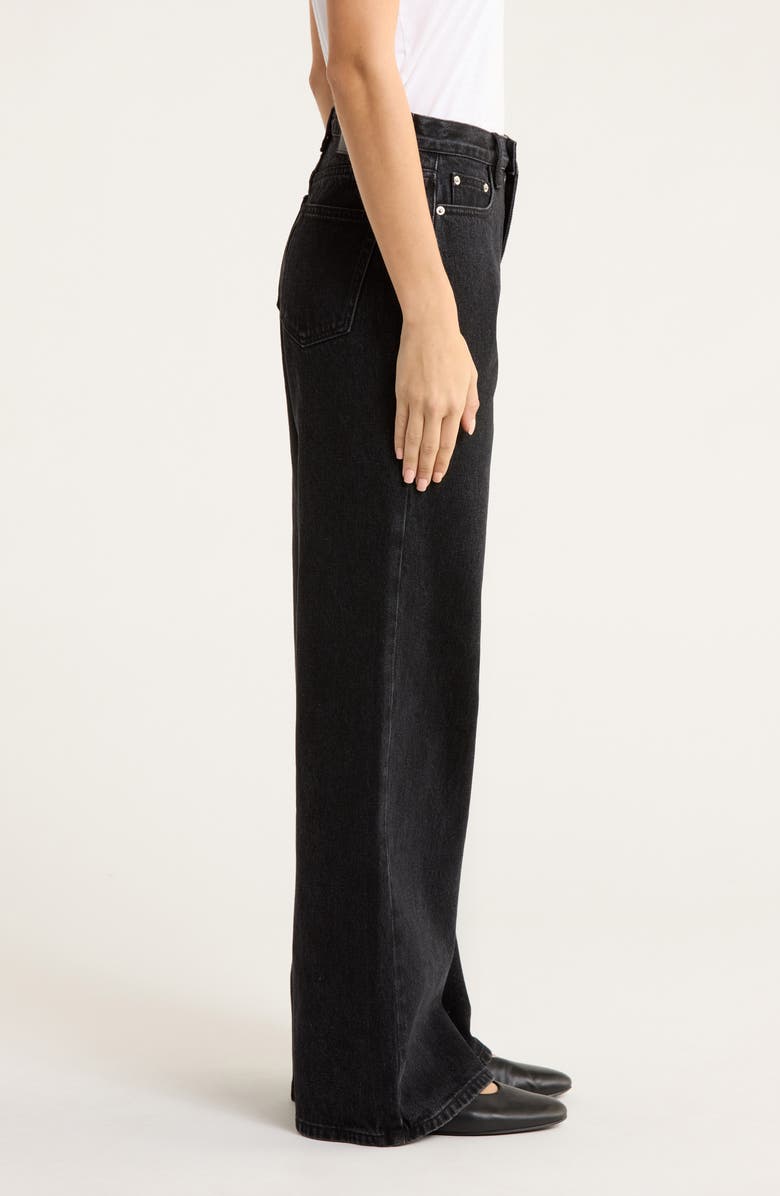 Princess Polly Maple High Waist Flare Leg Jeans, Alternate, color, Black