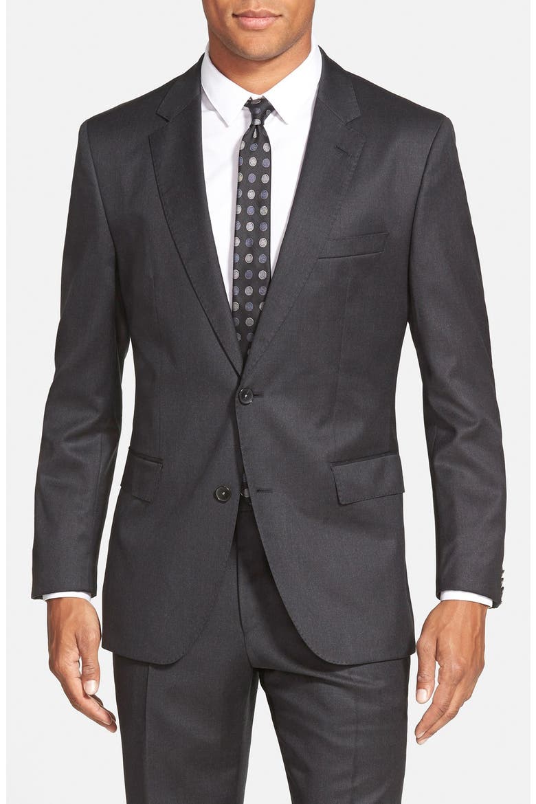 Johnstons/Lenon Classic Fit Wool Suit, Alternate, color, CHARCOAL