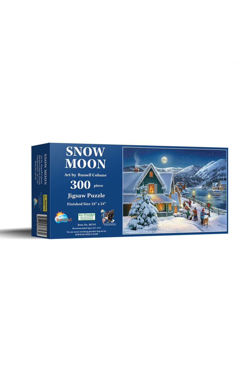Snow Moon 300 piece Jigsaw Puzzle for Adults, Main, color, Multicolor