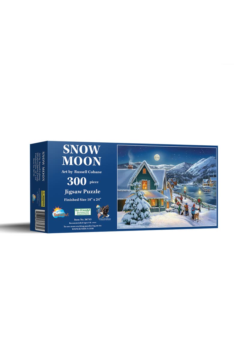 Sunsout Snow Moon 300 piece Jigsaw Puzzle for Adults, Main, color, Multicolor