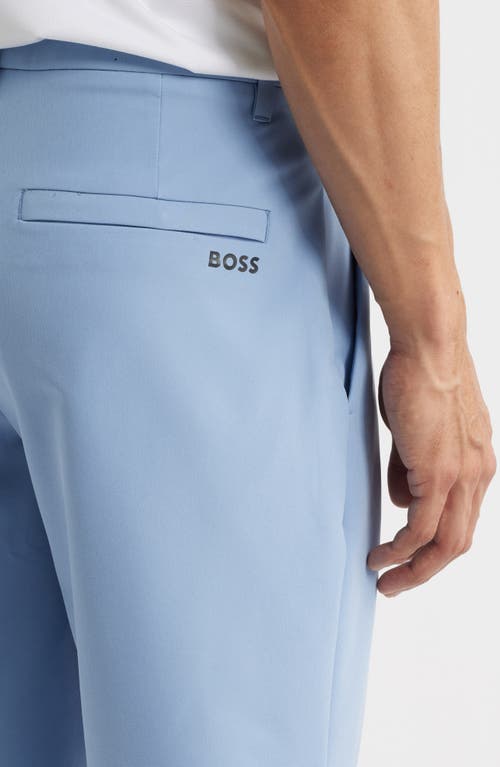 Hugo Boss Boss Commuter Slim Fit Shorts In Open Blue