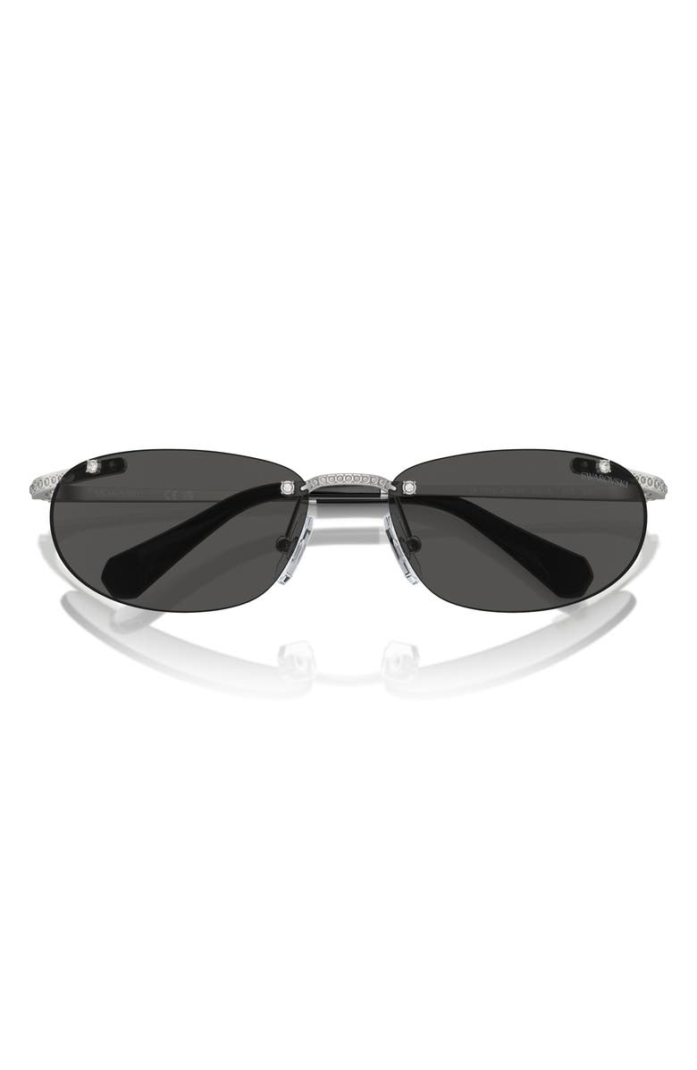 Swarovski 59mm Oval Sunglasses, Alternate, color, 