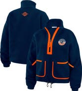 WEAR by Erin Andrews Women's WEAR by Erin Andrews Navy Denver Broncos Polar Fleece Half-Zip Jacket