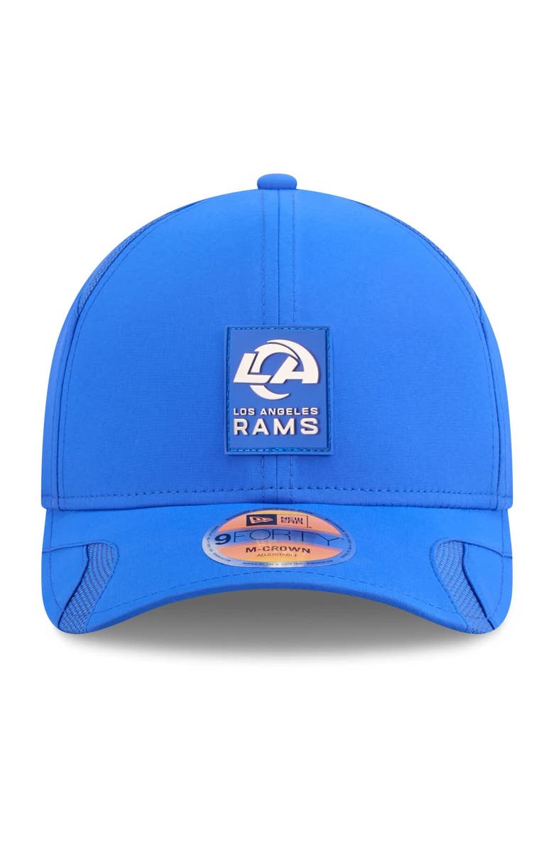 New Era Men's New Era Royal Los Angeles Rams 2025 Sideline M-Crown 9FORTY Adjustable Hat, Alternate, color, Royal