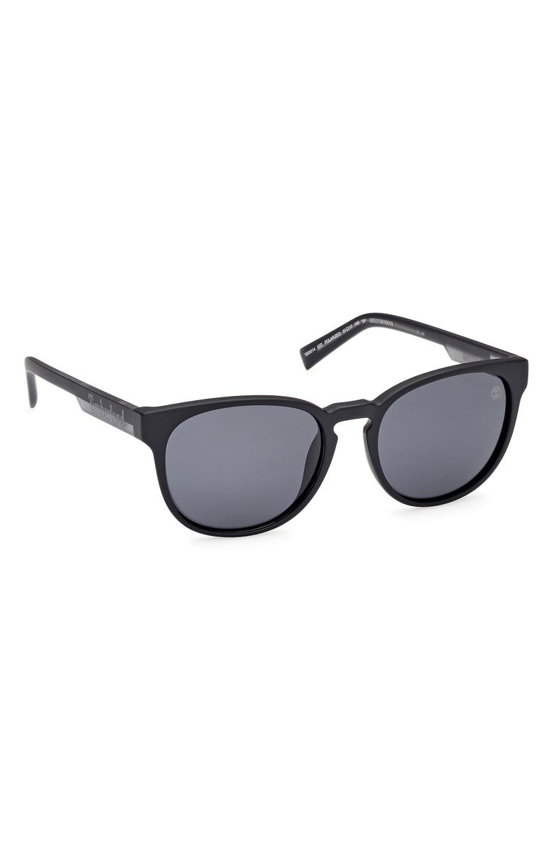 Timberland 51mm Polarized Round Sunglasses, Alternate, color,