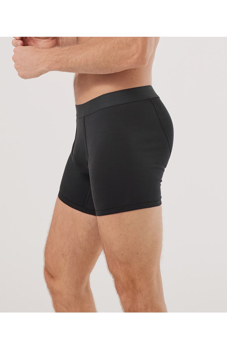 Pact Everyday Boxer Brief 4-Pack Made With Organic Cotton, Alternate, color, Black