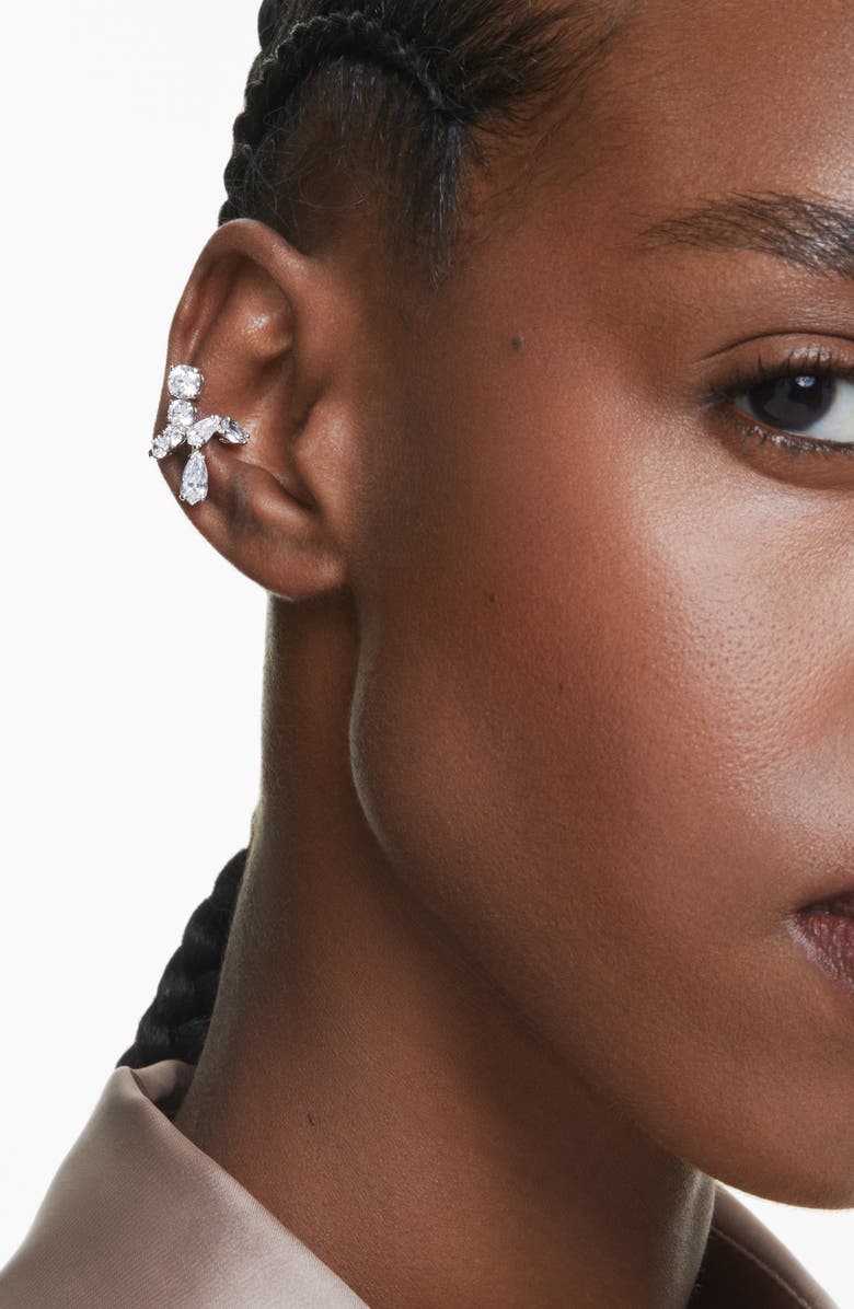 Swarovski Matrix Single Ear Cuff, Alternate, color, White
