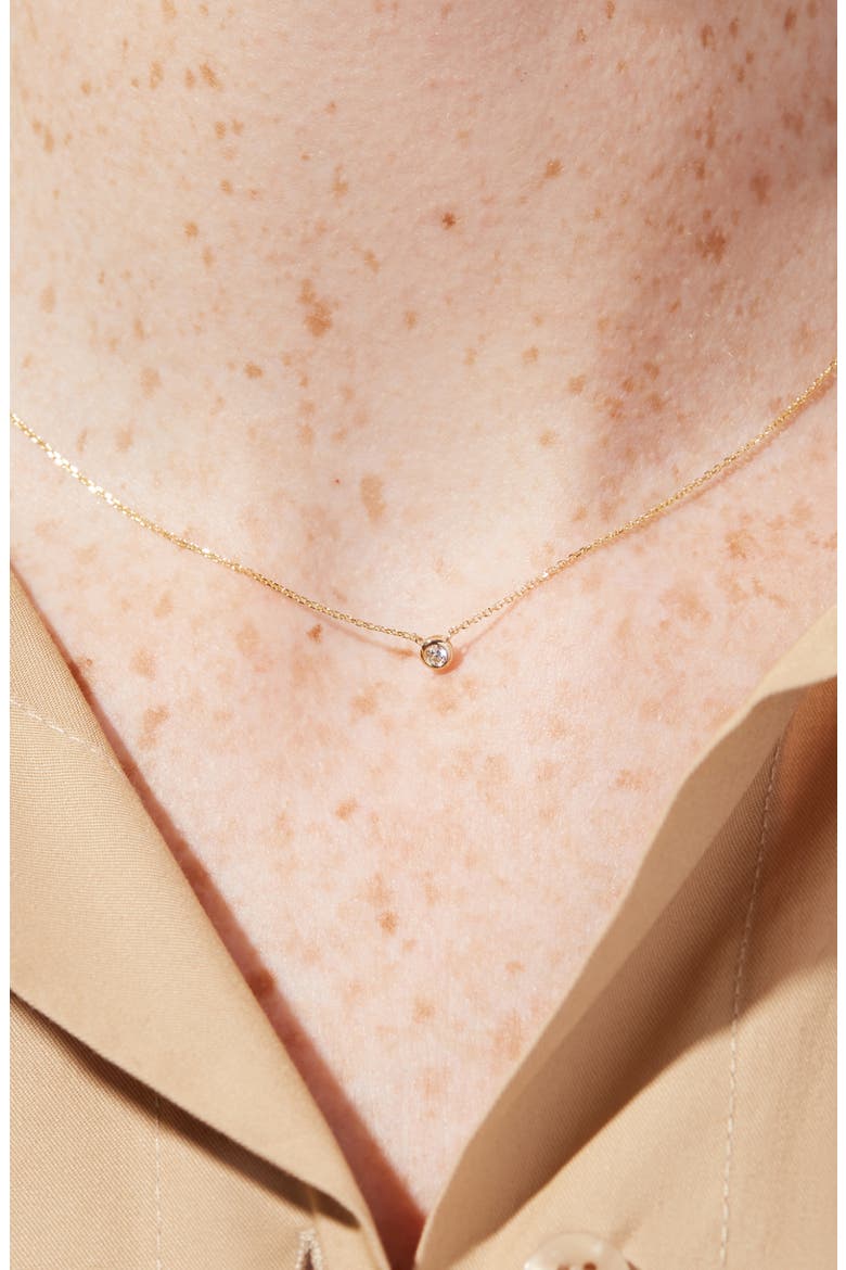 White Gold Necklace - White Gold Diamond Necklace, Alternate, color, Gold