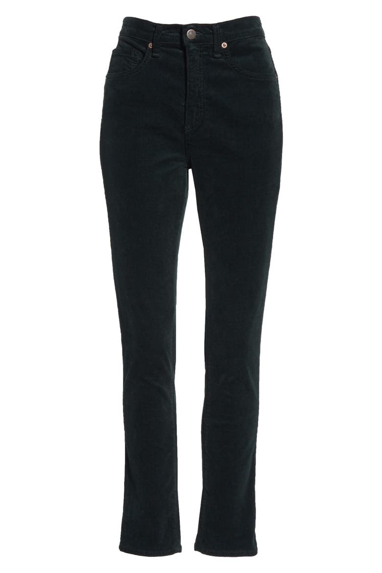 Kate Corduroy Skinny Jeans, Alternate, color, FOREST GREEN