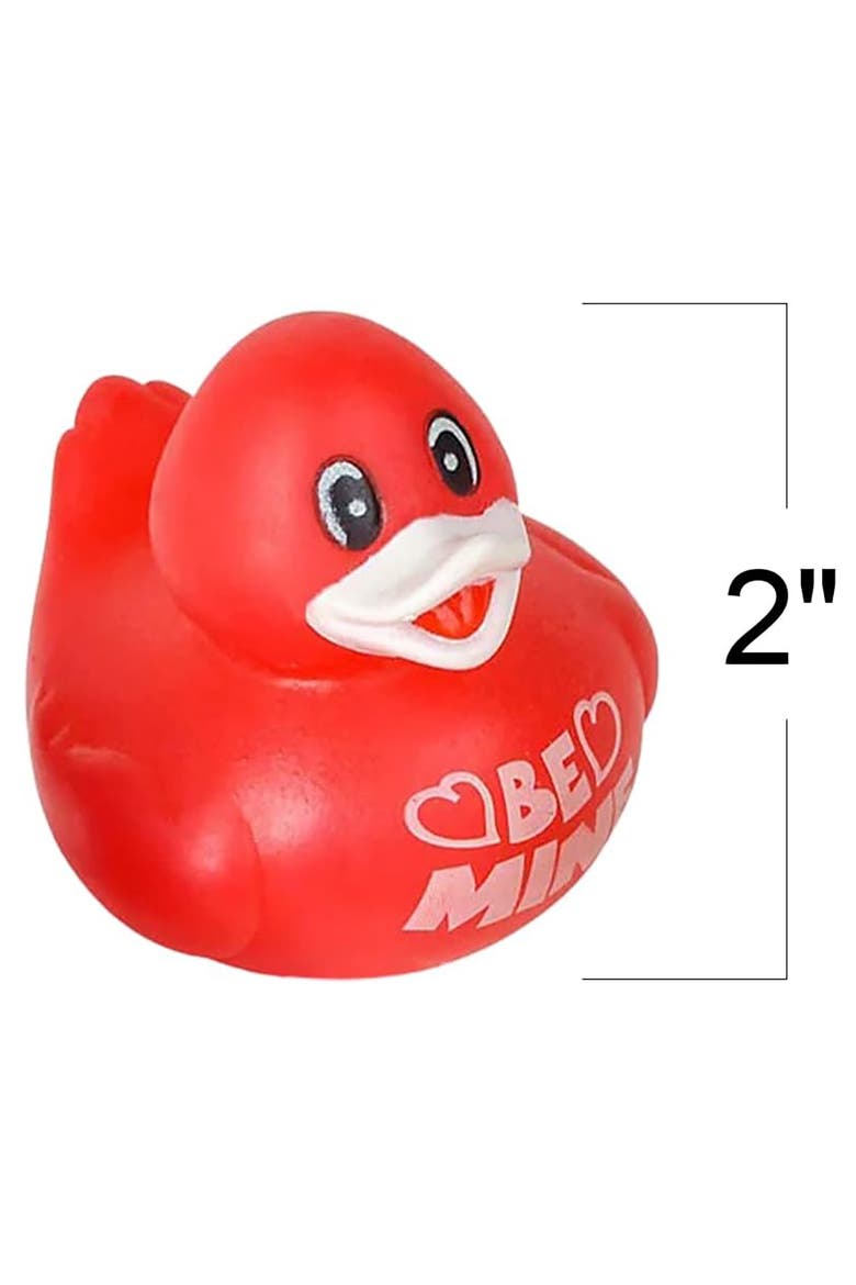 Valentine's Day Rubber Duckies 12 Pack, Love Themed Bath Toys, Alternate, color, Multicolored