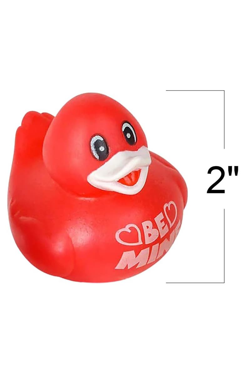 ArtCreativity Valentine's Day Rubber Duckies 12 Pack, Love Themed Bath Toys, Alternate, color, Multicolored