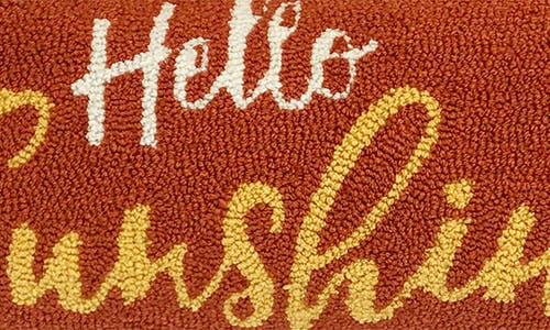 R16 Home Hellow Sunshine Citrus Pillow In Citrus/multi