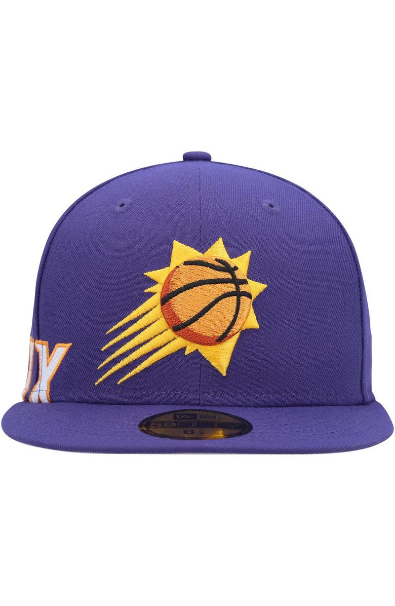 New Era Men's New Era Purple Phoenix Suns Side Arch Jumbo 59FIFTY Fitted Hat, Alternate, color,