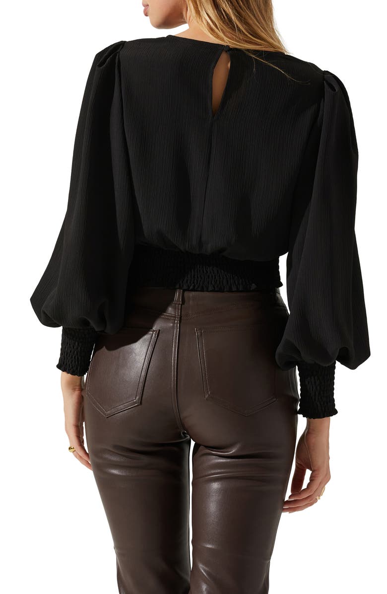 ASTR the Label Wrenley Balloon Sleeve Crop Top, Alternate, color, 