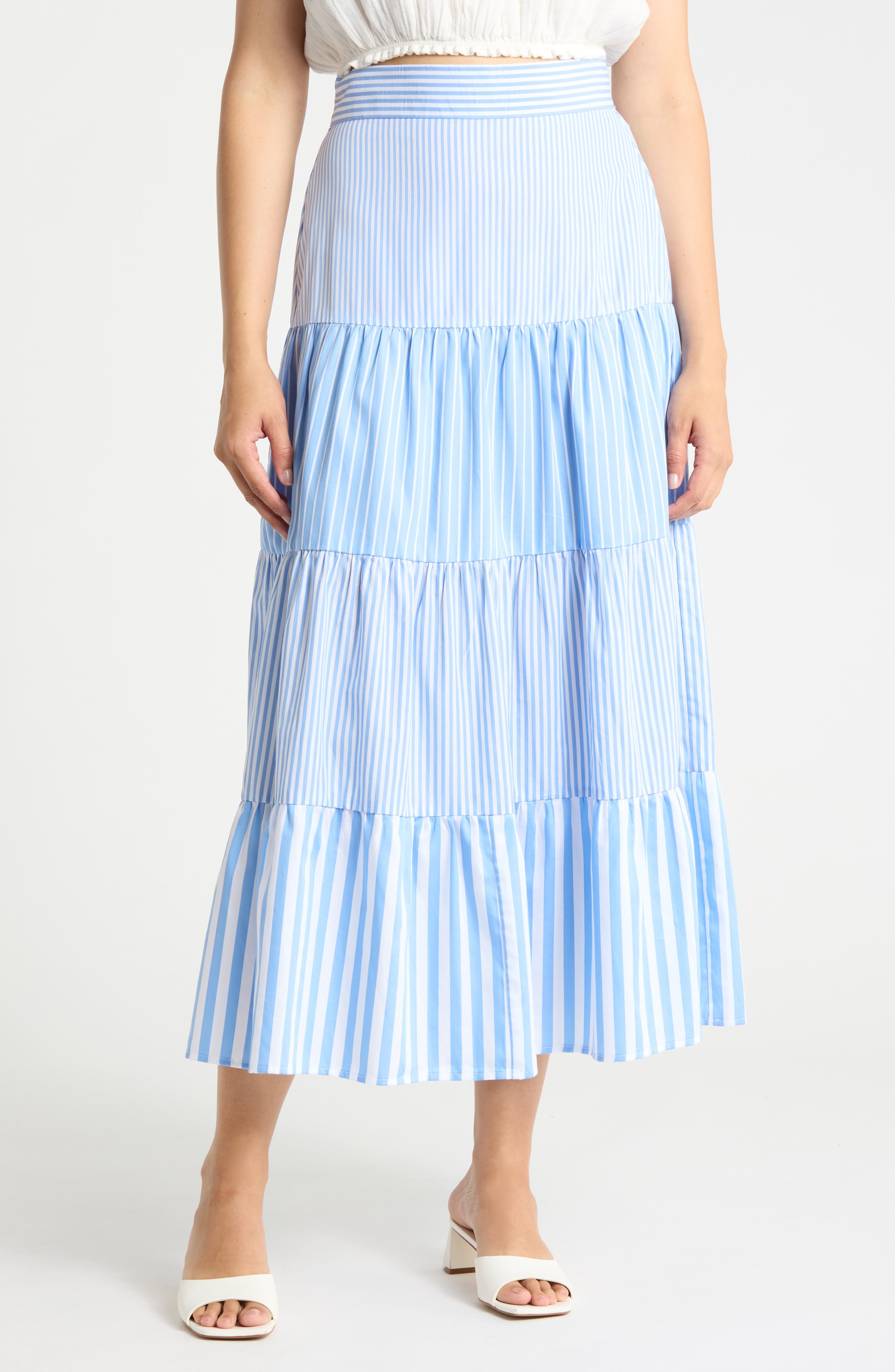 Shelly Tiered Midi Skirt