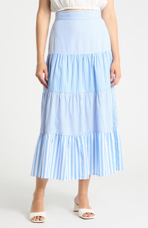 Shelly Tiered Midi Skirt