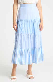 Shelly Tiered Midi Skirt