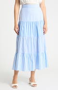 JMCLAUGHLIN Shelly Tiered Midi Skirt
