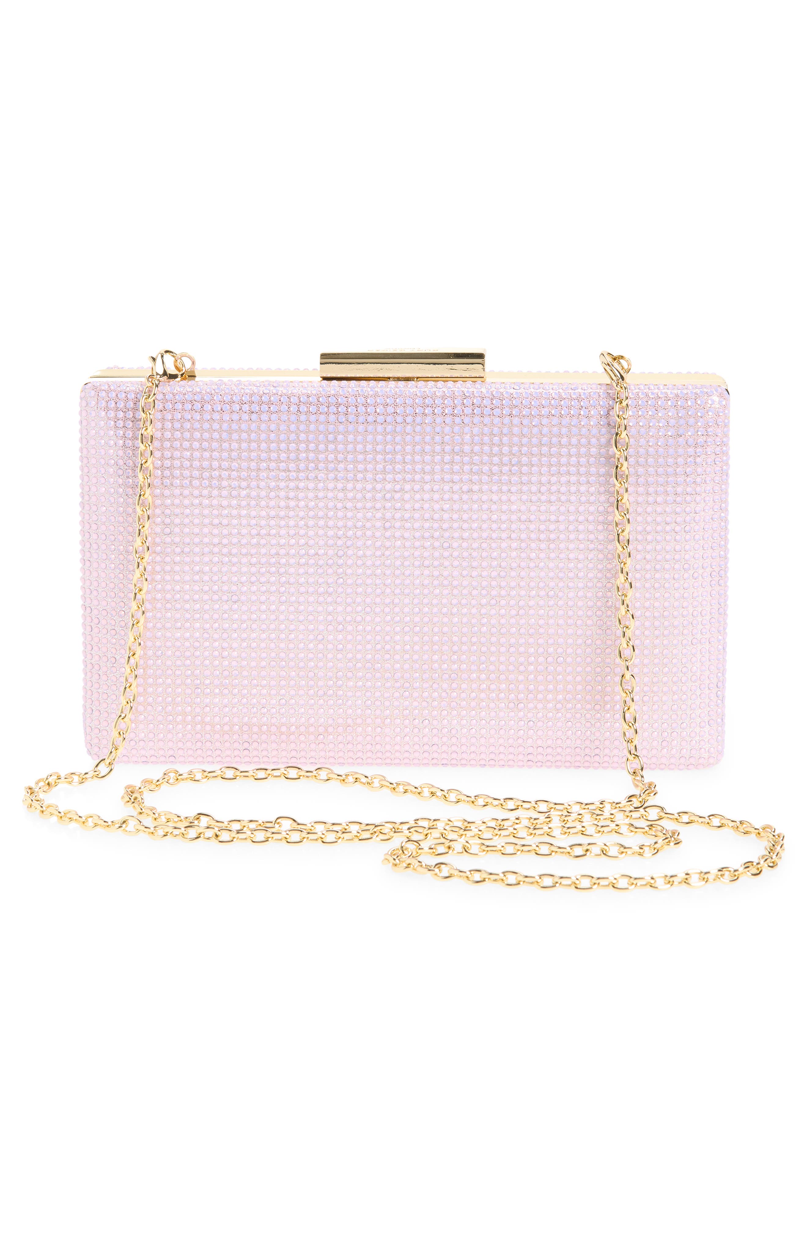 KG Kurt Geiger Box Clutch, Alternate, color, Light/ Pastel Purple