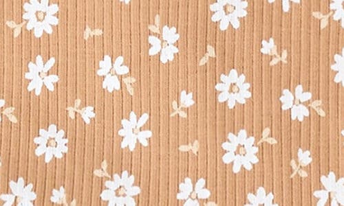 FIRSTS BY PETIT LEM FIRSTS BY PETIT LEM FLORAL PRINT RIB DRESS & BLOOMERS SET 