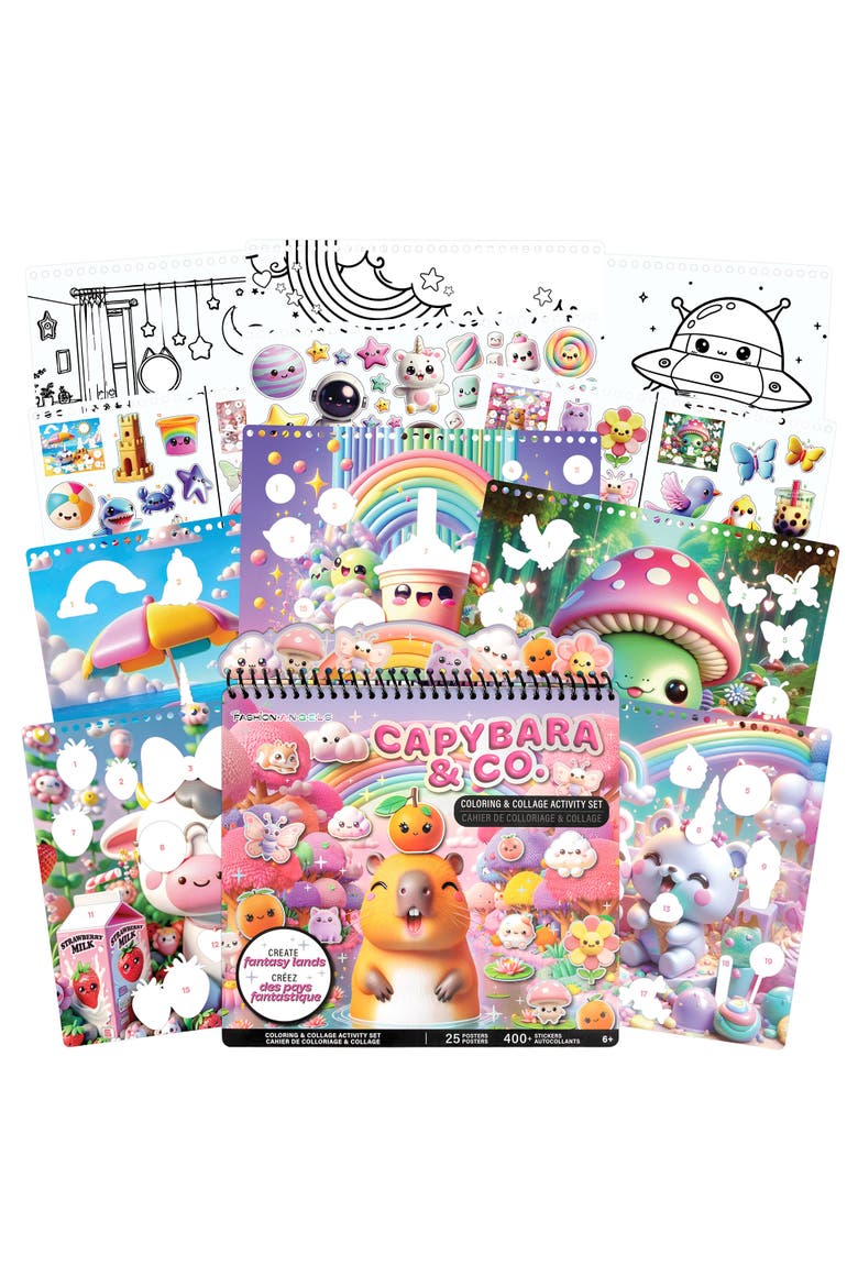 Capybara & Co. Collage Activity Set, Craft Kit for Ages 6+, Main, color, Multicolored