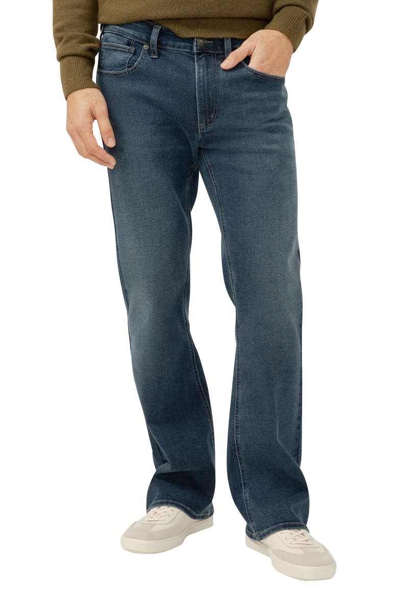 Zac Relaxed Fit Straight Leg Jeans, Main, color, SADDLE